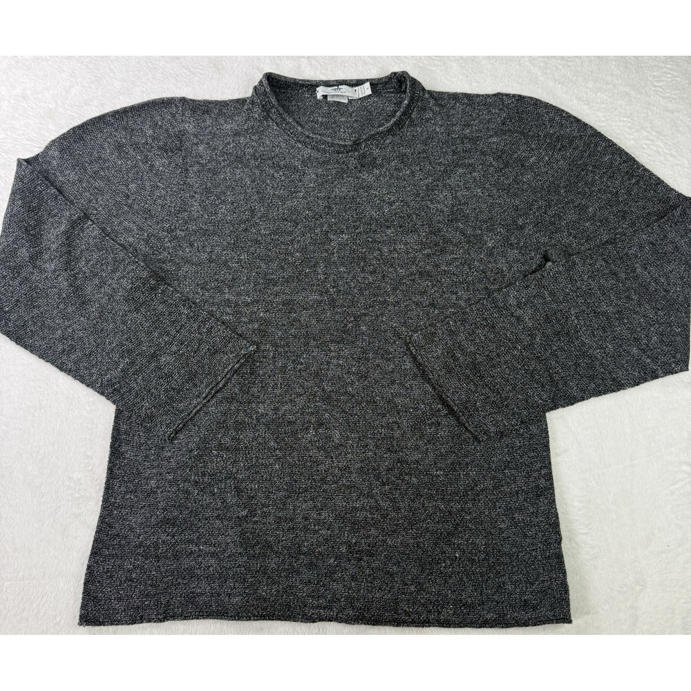 Inis Meain Sweater Mens Small Linen Cotton Crewneck Made in Ireland Rare